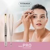 Titania tweezer, straight, gold plated tip, pack of 1, 12