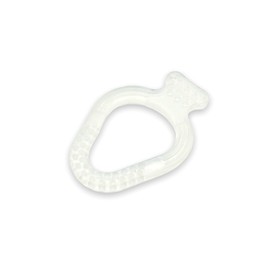 DOCURA - Mordedera Para Bebé 1 Pieza De Silicón Líquido, Mordedor Con Textura, Libre de BPA, Transparente