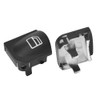 2 Pcs ABS Window Switch Button Cover Fit for W203