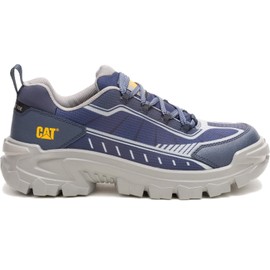 Caterpillar Invader Sport, Women's, Navy/Gray, Comp Toe, EH, Slip Resistant, Low Athletic, Work Shoe (8.5 M)