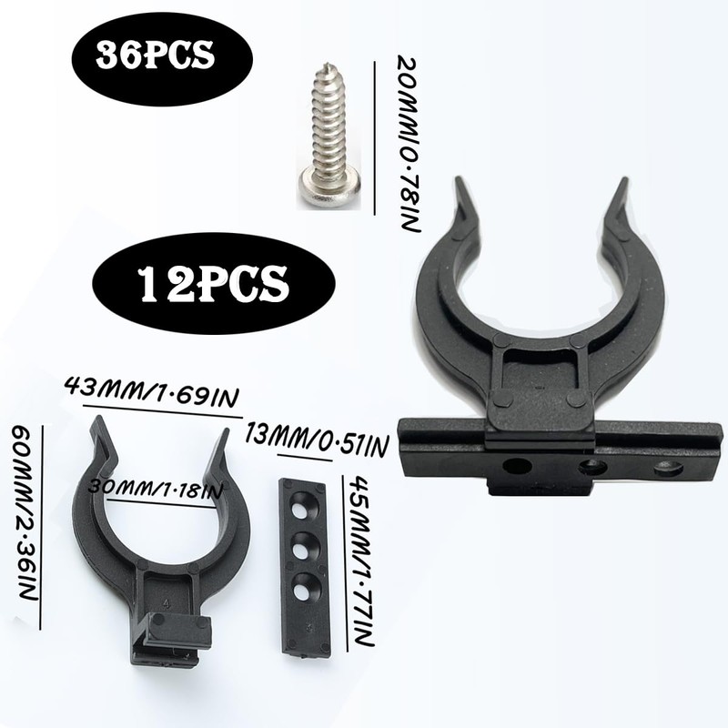 Kitchen Plinth Mounting Clips, Pack of 12 Kitchen Pedestal Panel