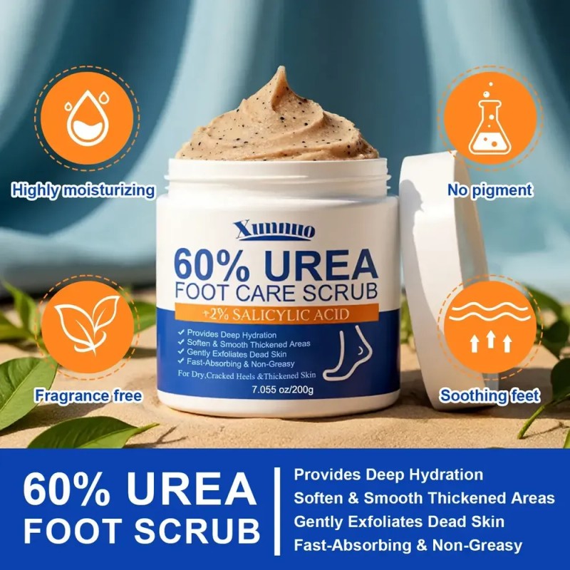 Kit Cuidado De Pies: Exfoliante 200g + Crema 40g Urea