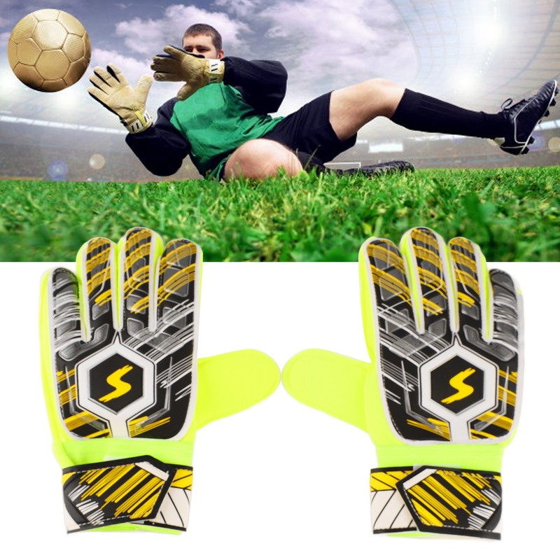 Adults Goalkeeper Gloves PU Latex Professional Anti Slip Breathable Soccer