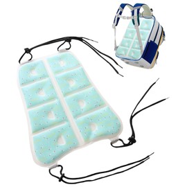 FTBOL Back Cooling Rucksack, Ice Pad Backpack, Natural Freezing at PCM 26°C, Back Cooling Pad, Heat Protection, Ice Pad Backpack, Cool, Thin, Lightweight, Stroller, Kids, Adults, Outdoor, Climbing,