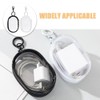 jojofuny Clear Figure Display Bag with Keychain,2Pcs Clear Doll Display