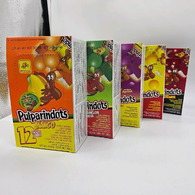 Pulparindots - coated tamarind candy filled with hot and salted