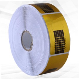 Mikinona 1 Roll Nail Art Paper Trays Stylish Square Shaped Gel Nail Guide Stickers for Manicure Extension for Home and Professional Use