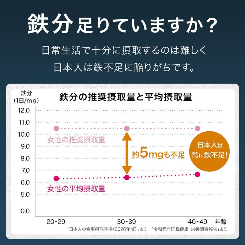 サプリクラフト 鉄分 6mg × 200粒 の2袋セット 小さいタブレット 【13.2ヶ月分/薬剤師監修】 国内製造 サプリ