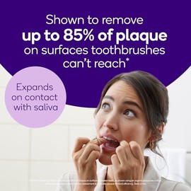 Burst BURST Expanding Dental Floss (Mint Eucalyptus/160 Yards) | Stain Absorbing & Woven with Xylitol Coating to Fight Cavities | Vegan | Paraben Free