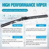 VTOGOI Wiper Blades With Rear Wiper Blades Set For GMC