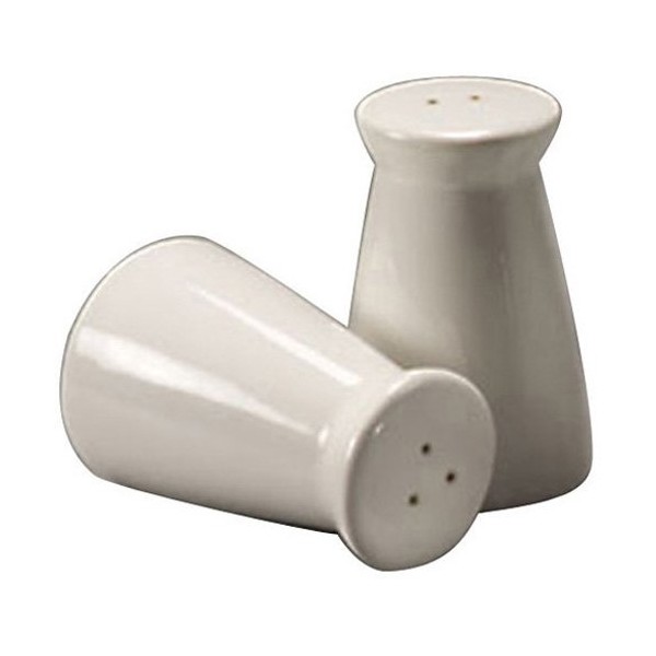 American Metalcraft Round Tapered Ceramic Salt & Pepper Shakers (Set of 2)