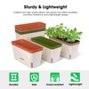 VIVOSUN Self-Watering Planters, 6-Pack 10.5 Inch Compact Rectangular Window Herb