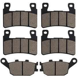Cnornus Front and Rear Brake Pads for Honda CBR 600 F1 F2 F3 F4 F4i F5 F6 FX FY 1999-2006 CBR 900 RR Fireblade 1998-2003 CB1300 5 6 7 8 9 Superfour 2005 2009 CB 400 SF4 5 S5 2004-2005