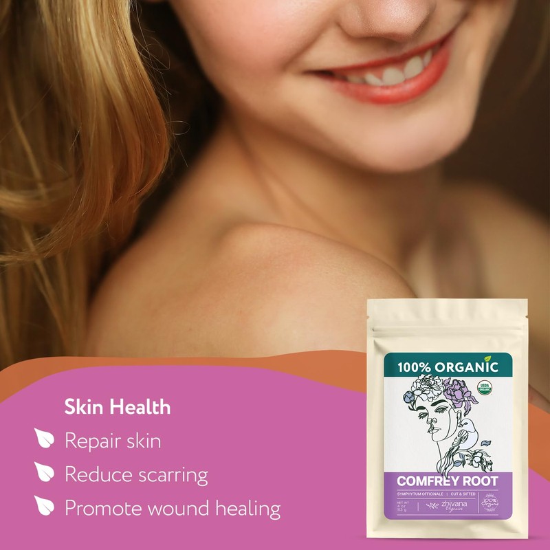 Organic Comfrey Root (4 oz.) - Comfrey Herb - Сonsuelda,