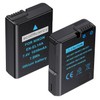 ecoEfficiency 2-Pack of EN-EL14, EN-EL14A Batteries for Nikon D3500, D3100,