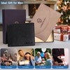 VISOUL Men's Leather Wallet with ID Window, RFID Protection, Genuine