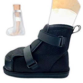 Rimikuru ギプスシューズ ギブスシューズ 屋外 ギブス リハビリ シューズ カバー ギプス 骨折 靴 介護 怪我用 介護シューズ 滑り止め 左右兼用 (ロングタイプ・29cm)