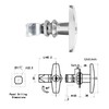 2 Packs T Handle Locks Keyed Alike Garage Door Lock