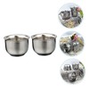 Mikinona Stainless Steel Double Wall Wine Cups Heat Retaining Ideal