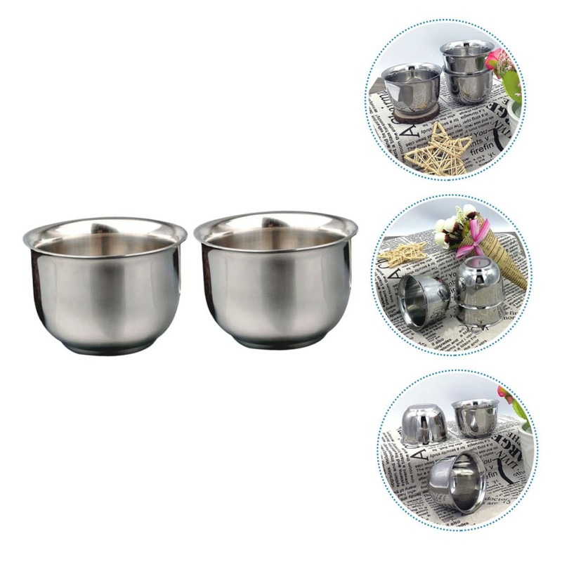 Mikinona Stainless Steel Double Wall Wine Cups Heat Retaining Ideal