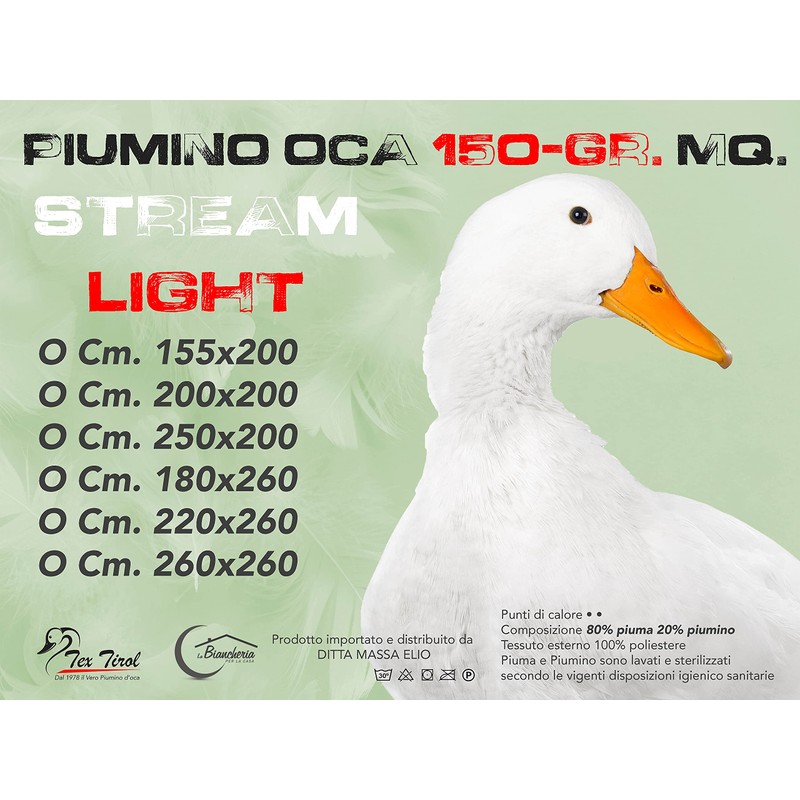 La biancheria per la casa Summer Duvet Lightweight 150g 80%