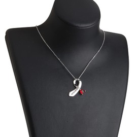 AIDS HIV Awareness Jewelry Red Awareness Band Necklace for Awareness Warrior Jewelry Copper, Copper