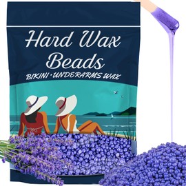 15oz Hard Wax Beads for Hair Removal - Sukh Purple Hard Wax Beans Hot Beads Hair Removal Melts Brazilian Bikini for Face, Body, Legs Underarms, Back and Chest