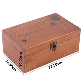 Sewing Box Vintage Wooden Box Sewing Basket Wooden Sewing Box Needle Thread Wooden Sewing Basket Storage Case Organiser DIY Sewing Tools for Home Travel Home Travel