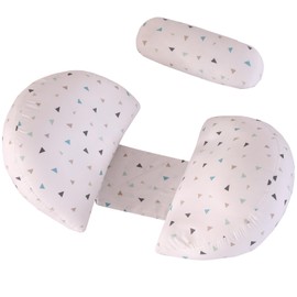 Pregnancy Pillow for Sleeping - Pregnancy Pillow Support for Back, Hips, Legs, Soft Maternity Pillow for Pregnant Women, Removable and Adjustable Double Wedge with