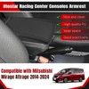 Htostar Racing Consoles Armrest Compatible with Mitsubishi Mirage Attrage 2014-2024