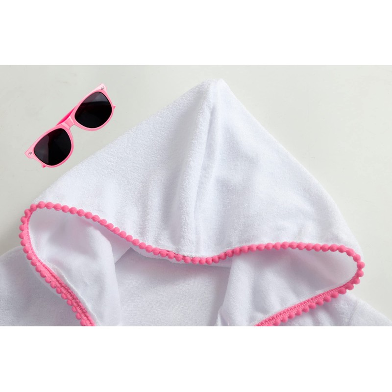 Hiiraggle Pareo de Baño de Felpa para Niñas con Cierre