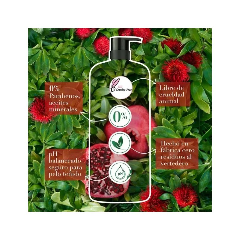 Shampoo Herbal Essences Con Aceite De Ricino Y Granada 1