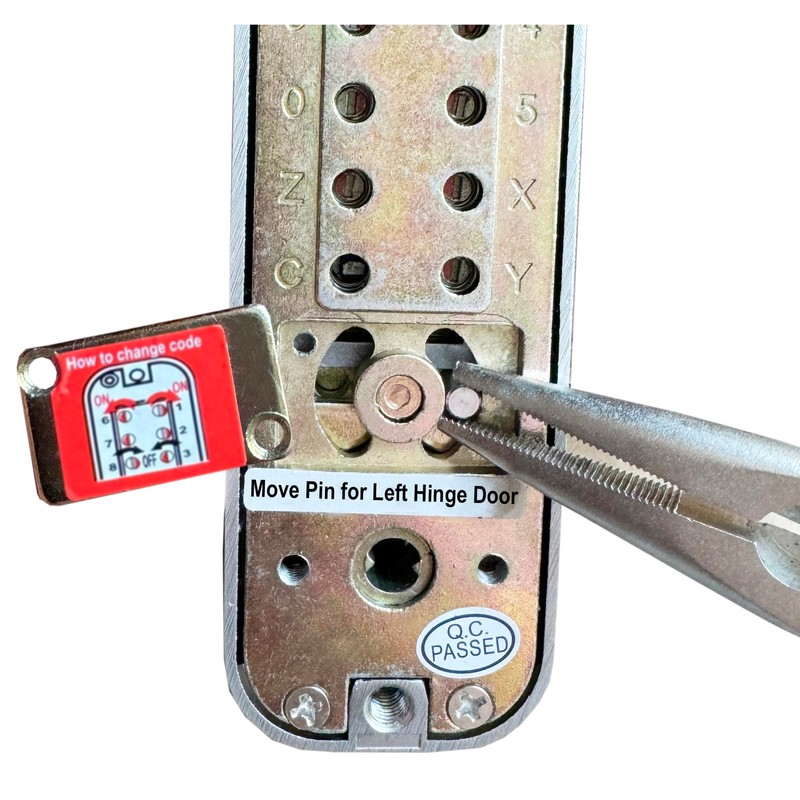 JOUNJIP Mechanical Deadbolt Lock - Keyless Entry Door Lock -