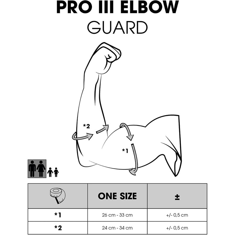 O'NEAL Ellenbogenprotektor Pro III Elbow Guard Black I Ergonomisch geformter