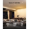 Sunco 24 Pack 4 Inch Ultra Thin LED Recessed Ceiling