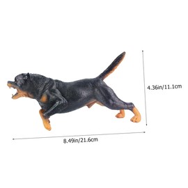 Kisangel Rottweiler Dog Model Dog Figurines for Boys and Girls Animal Cognitive Model Home Decor