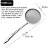 1 PC Stainless Steel Fat Skimmer Spoon, Fine Mesh Strainer