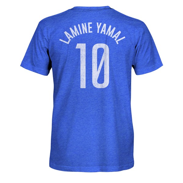 FC Barcelona Lamine Yamal Premium Triblend T-Shirt - Royal Blue