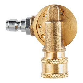 SEIWEI Dachrinnenreiniger Aufsatz, 240 Grad Schwenkbare Kupplung für Hochdruckreiniger Düse, Messing Kupplungsbefestigung mit 1/4 Zoll Schnellanschluss