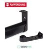 Gedotec Ceiling Wardrobe Rail Bearing, Pack of 4 Clothes Rail