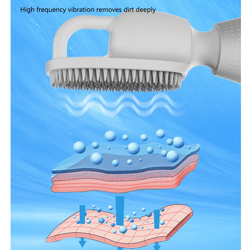 Electric Bath Brush Back Scrubber Exfoliating Cleaning Multi Functional Electronic