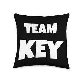 Key Surname Family Lastname Birthday Throw Pillow