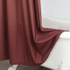 BESTRIPES Extra Long Fabric Shower Curtain, Burgundy Ombre Microfiber Cloth