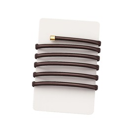 NAKANOYA Wire Pony, 1 Piece, Hair Rope String, Cord, Ribbon, Thailand, Synthetic Leather, Faux Leather, Ponytail, Braided, Bun, Plain, Simple, Basic, Natural Color, Matte, Matte, Matte, Glossy, Casual