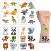 16 Sheets Cute Temporary Tattoo fake tattoos markers for Kids