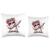 Sloth Heart Shape Sunglasses Dabbing Dance Lover Throw Pillow