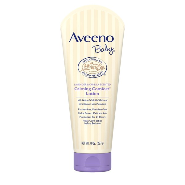 AVEENO Baby Lavender & Vanilla Calming Comfort Lotion 8 oz ( Pack of 2)