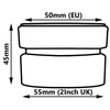 50mm to 2" Inch BSP Sewerage Adaptor European-UK Conversion PVC