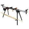 WEN Miter Saw Stand, Collapsible and Rolling with 3 Onboard