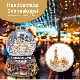 Souvenir Snow Globe Christmas Market Munich Bavaria Travel Souvenir Germany Gift Shake Ball |30074